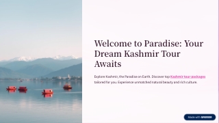 Kashmir Tour Packages - Southern Travels
