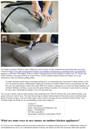 6 Reasons Why You Absolutely Must Have an Outdoor Kitchen This Summer