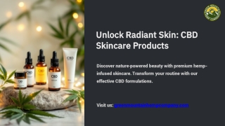 Unlock Radiant Skin CBD Skincare Products