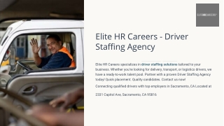 Driver Staffing Agency