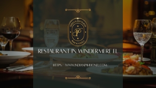 Restaurant in Windermere FL