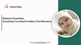 Newborn Essentials_ Everything You Need for Baby's First Moments