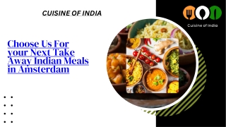 Authentic Indian Cuisine in Amsterdam – Dine In or Takeaway