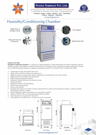 High-Precision Humidity Chamber for Accurate Environmental Testing