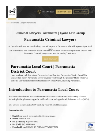 Criminal lawyers parramatta