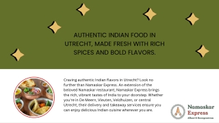 Authentic Indian Food in Utrecht at Namaskar Express