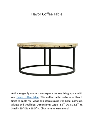 Havor Coffee Table