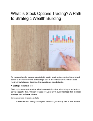 What is Stock Options Trading