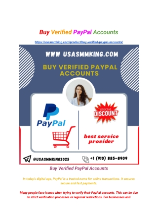 Buy Verified PayPal Accounts