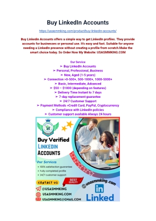 Buy LinkedIn Accounts