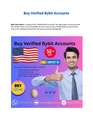 14 Best Sites to Buy Verified  Bybit Accounts in 2025-26