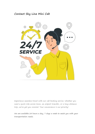 Contact Sky Line Mini Cab