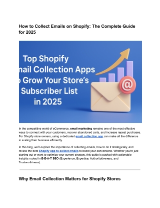 How to Collect Emails on Shopify_ The Complete Guide for 2025