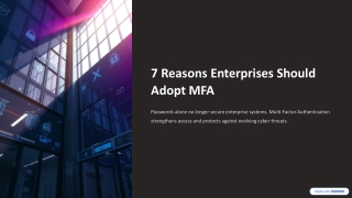 7 Reasons Enterprises Should Adopt MFA - OmniDefend