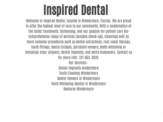 Inspired Dental