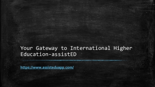 assistED App Walkthrough – Best App for International Education!