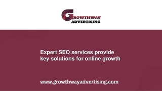 Expert SEO services provide key solutions for online growth