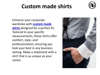 Made to Impress: Bespoke Menswear Essentials