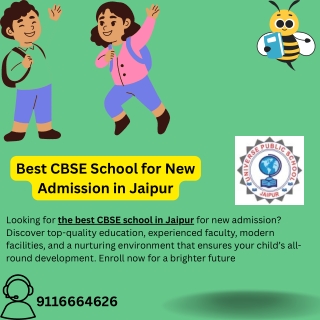 Best CBSE School for New Admission in Jaipur