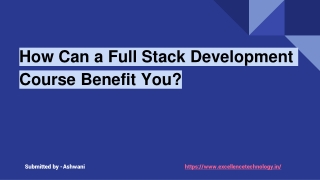 How Can a Full Stack Development Course Benefit You?