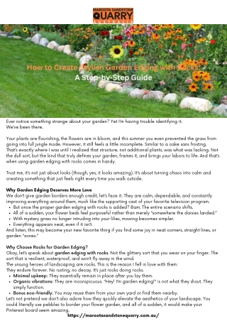 How to Create Stylish Garden Edging with Rocks A Step-by-Step Guide
