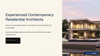 Experienced Contemporary Residential Architects| Top-Rated Residential Architect
