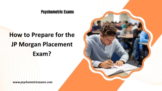 How to Prepare for the JP Morgan Placement Exam?