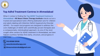 Top Adhd Treatment Centres in Ahmedabad