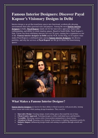 Famous Interior Designers