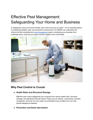 Effective Pest Management_ Safeguarding Your Home and Business