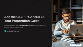 Ace the CELPIP General LS: Your Preparation Guide