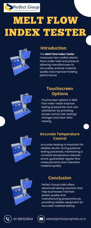 Melt Flow Index Tester