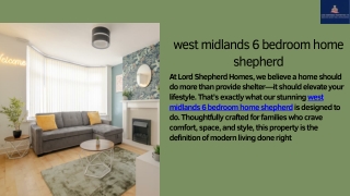 west midlands 6 bedroom home shepherd