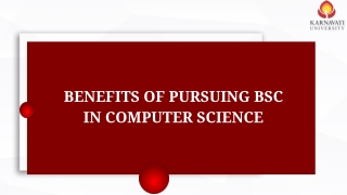 Benefits of Pursuing BSc in Computer Science