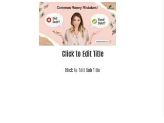 Types of Debt: Good and Bad Debt