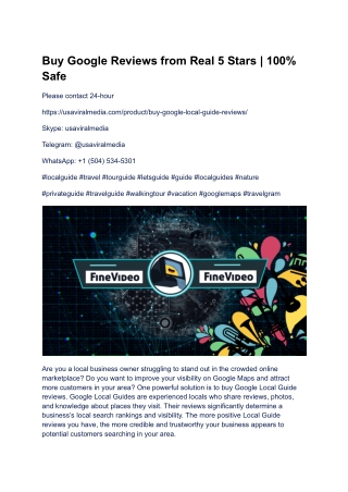 Buy Google Reviews from Real 5 Stars _ 100% Safe