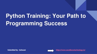 Python Training: Your Path to Programming Success