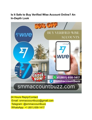 Is It Safe to Buy a Verified Wise Account Online