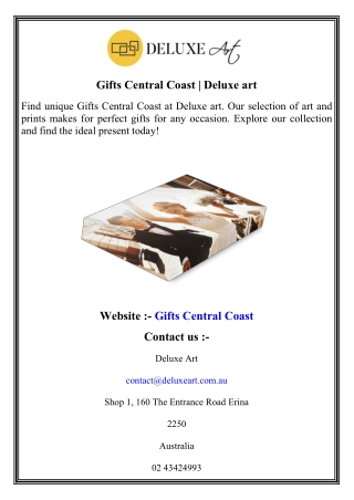 Gifts Central Coast   Deluxe art
