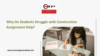 Why Do Students Struggle with Construction Assignment Help