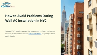 How to Avoid Problems During Wall AC Installation in NYC