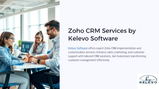 Zoho CRM Services by Kelevo Software
