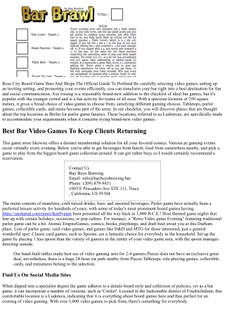 The Very Popular Board Games Of Perpetuity, Placed