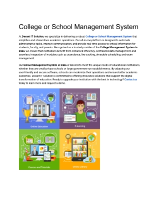 College or School Management System