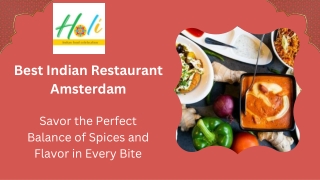 Top Pick for Indian Food: Best Indian Restaurant in Amsterdam