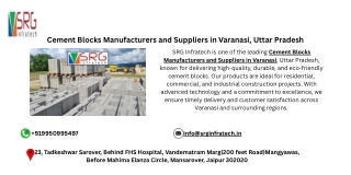 Cement Blocks Manufacturers and Suppliers in Varanasi, Uttar Pradesh