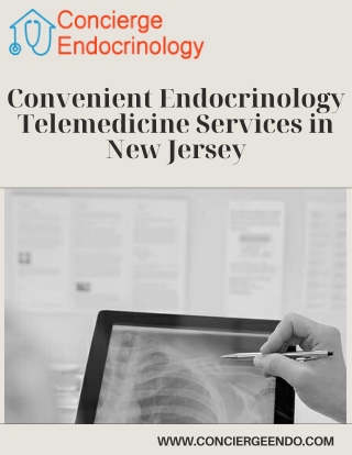 Convenient Endocrinology Telemedicine Services in New Jersey
