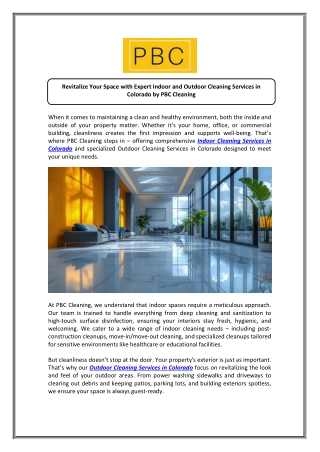 Enhance Curb Appeal with Outdoor Cleaning Services Colorado