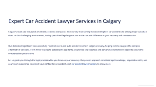 Choose the Expert Car Accident Lawyer Calgary