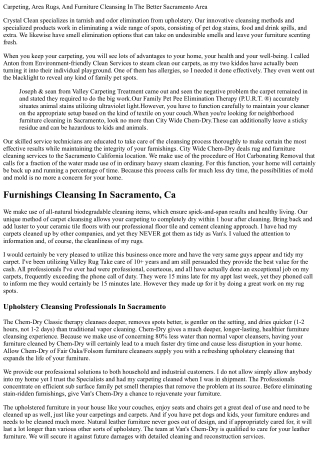 Lloyd's Independent Carpeting & Furniture Cleaning, 3901 Lake Rd, West Sacrament